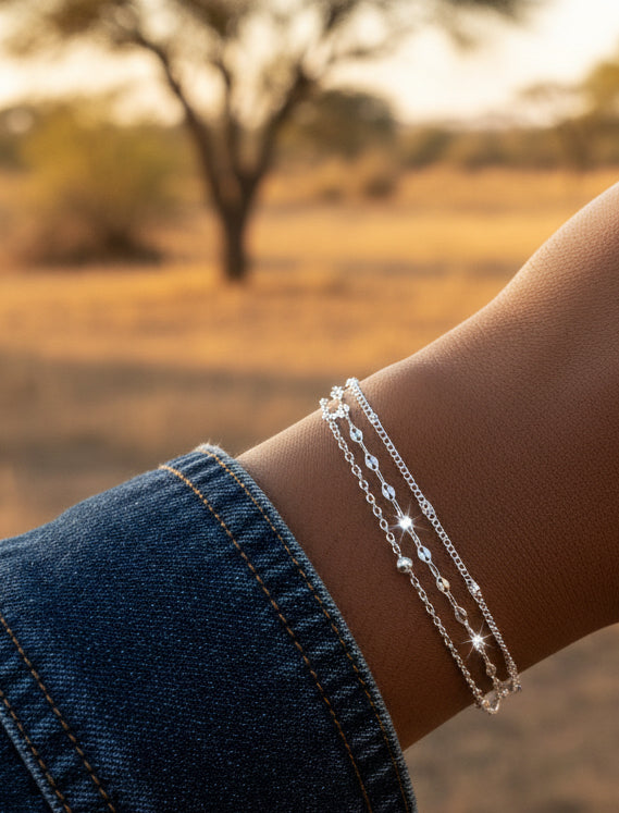 Multi-Layer Radiance Bracelet (Silver & Gold)