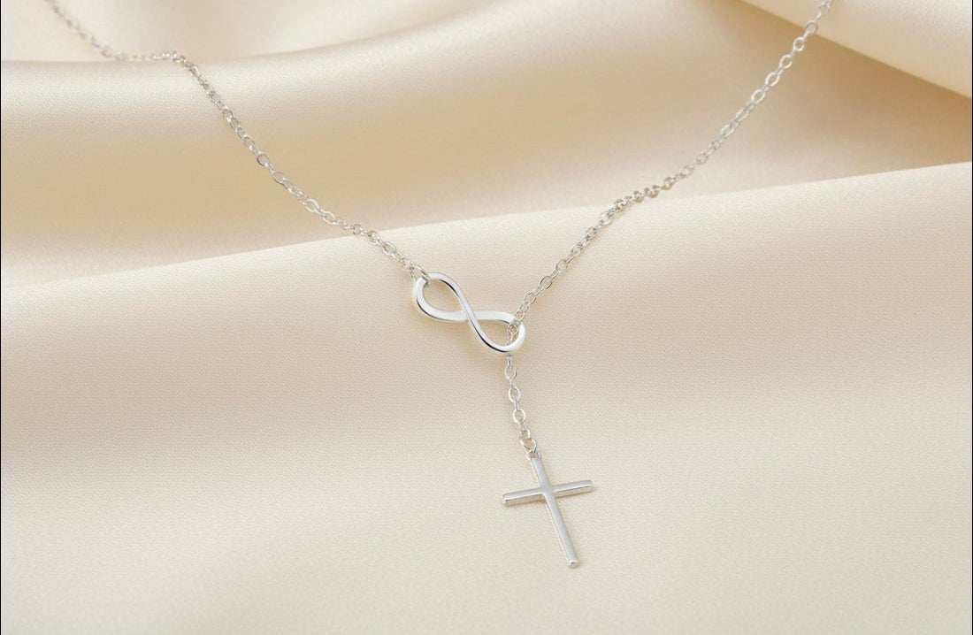 Held in His Love Necklace  (Silver & Gold)