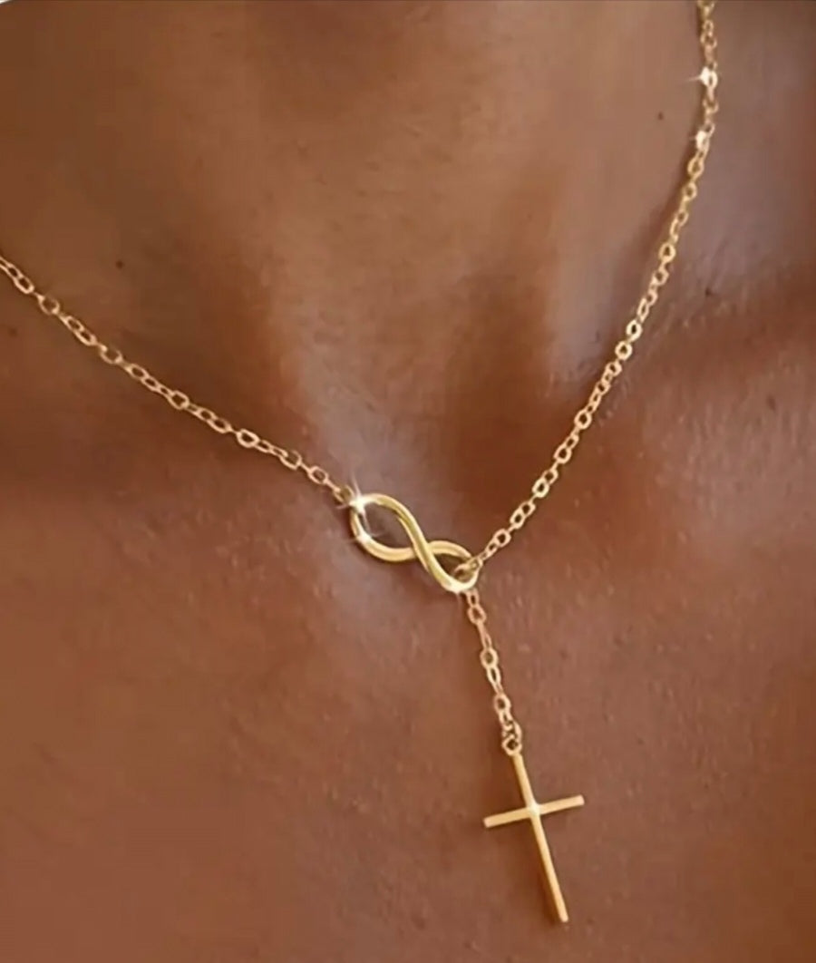 Held in His Love Necklace  (Silver & Gold)