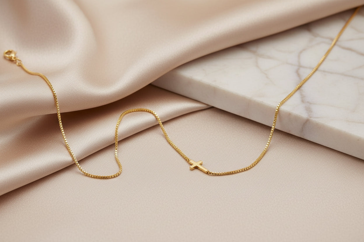 Quiet Faith Necklace  (Silver & Gold)