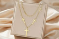 Everlasting Light Cross Necklace