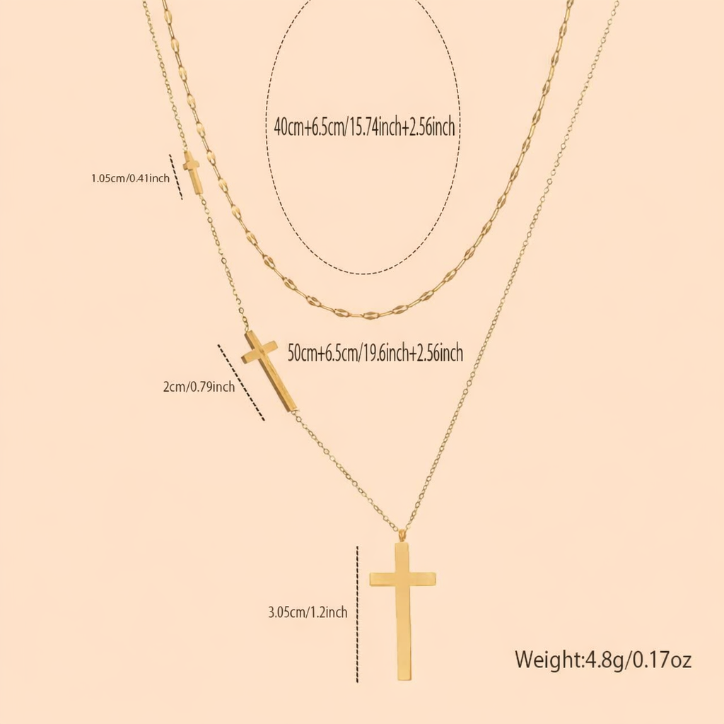 Everlasting Light Cross Necklace