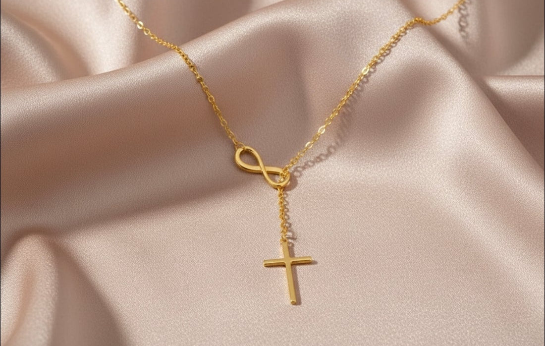 Held in His Love Necklace  (Silver & Gold)