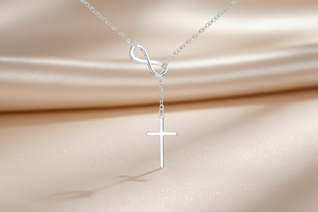 Held in His Love Necklace  (Silver & Gold)
