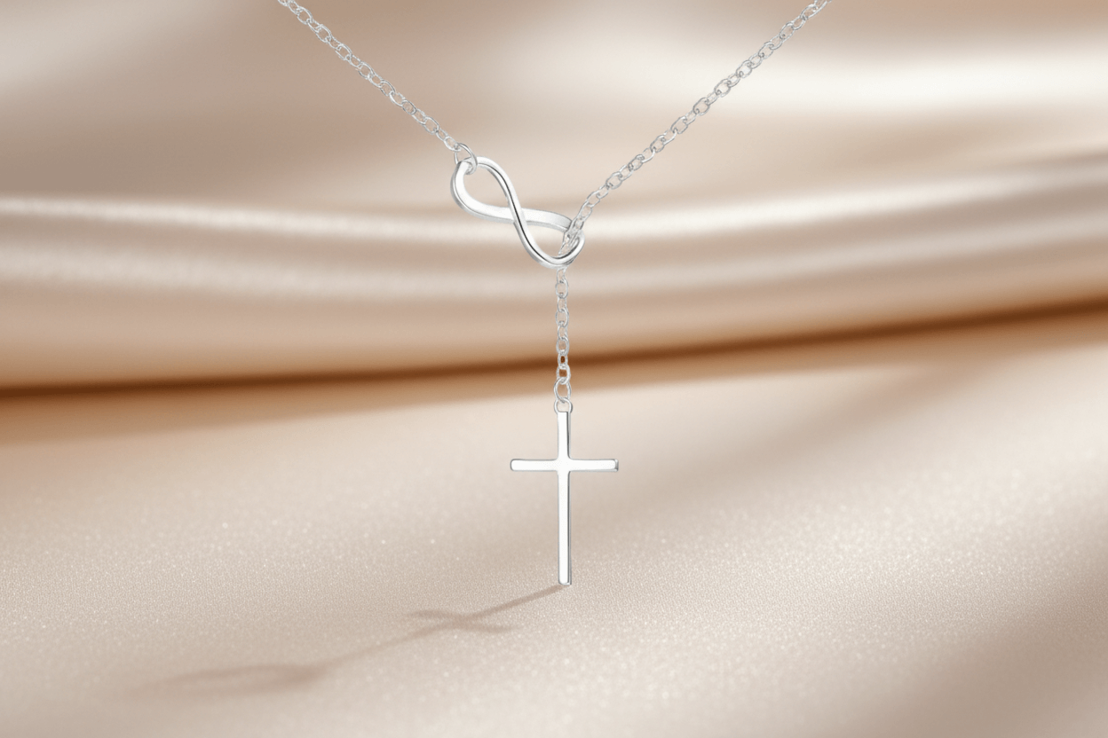 Held in His Love Necklace  (Silver & Gold)